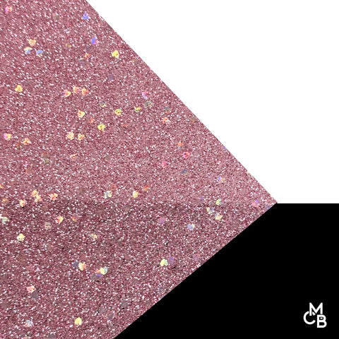 1/8" Pink Hearts Sparkling Glitter Cast Acrylic Sheets-- NOT ON RESTOCK CURRENTLY