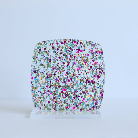 1/8" Playful Pixie Glitter Dots Cast Acrylic Sheets