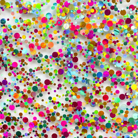 1/8" Playful Pixie Glitter Dots Cast Acrylic Sheets