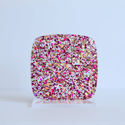 1/8" Sunset Sparkle Glitter Dots Cast Acrylic Sheets