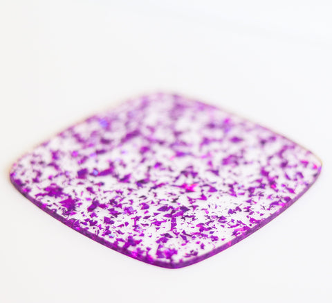 1/8" Purple Flake Glitter Cast Acrylic Sheets