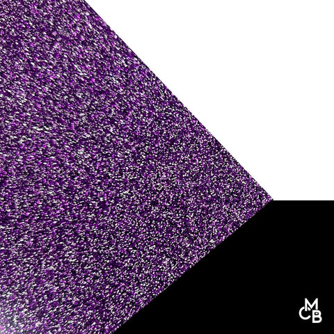 1/8" Purple/Silver Glitter Cast Acrylic Sheets