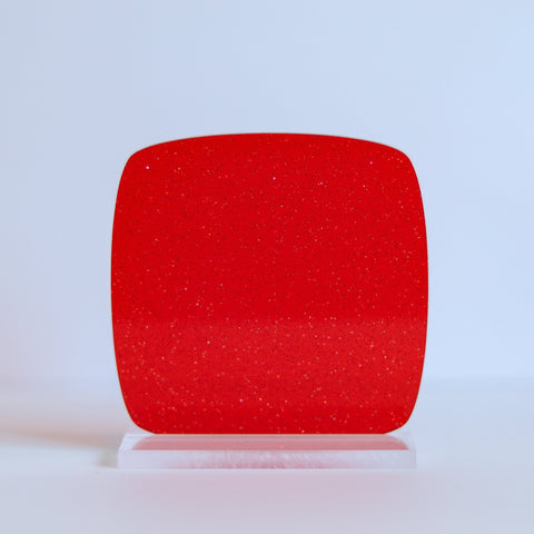 1/8" Red Glitter Jellies Cast Acrylic Sheets