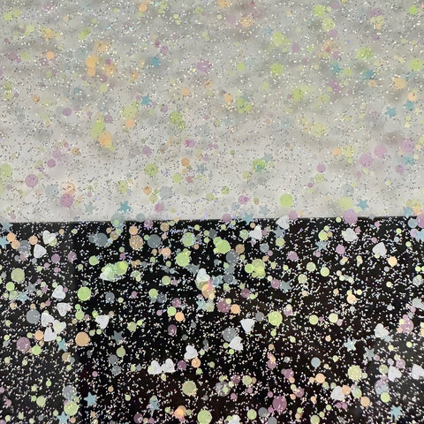 1/8" Rockabye Baby Pastel GlitterBlend Cast Acrylic Sheets