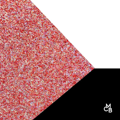 1/8" Romance Ribbon Holographic Tinsel Shaped Glitter Cast Acrylic Sheets
