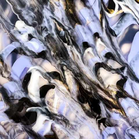 1/8" Romantic Periwinkle Paint Pour Cast Acrylic Sheets