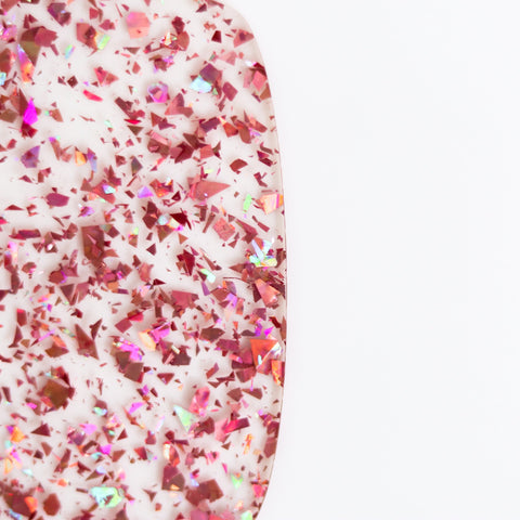 1/8" Rose Gold Flake Glitter Cast Acrylic Sheets