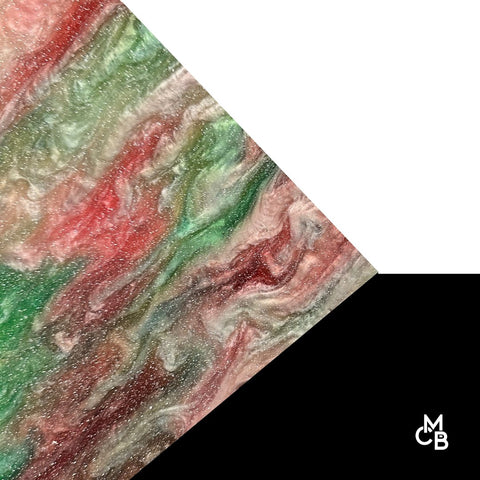 1/8" Rouge Revelry Marbled Glitter Cast Acrylic Sheets