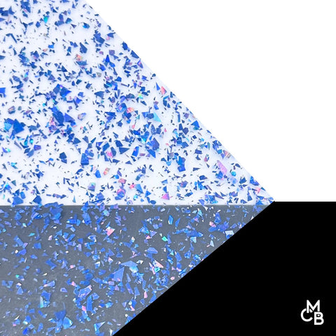 1/8" Royal Flake Glitter Cast Acrylic Sheets