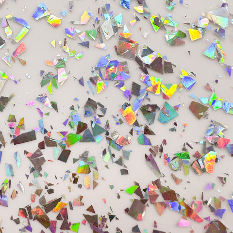 1/8" Silver Holographic Flake Glitter Cast Acrylic Sheets
