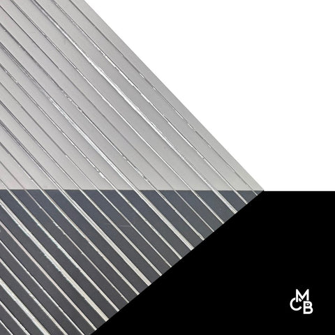1/8" Silver Lining Threads Cast Acrylic Sheets