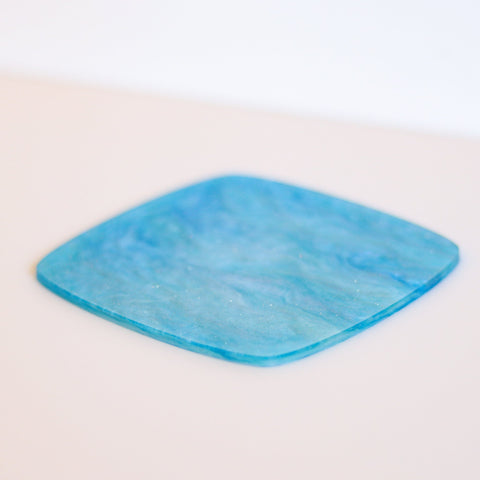 1/8" Sky Blue Marbled Glitter Cast Acrylic Sheets