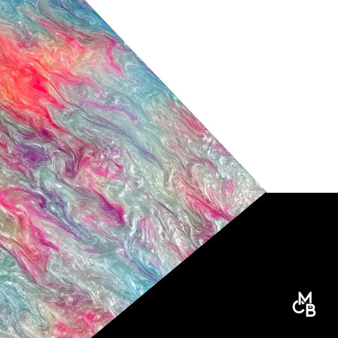 1/8" Snow Cone Marbled Glitter Cast Acrylic Sheets