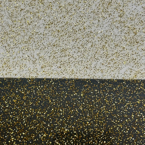 1/8" Sparkling Gold Glitter Cast Acrylic Sheets