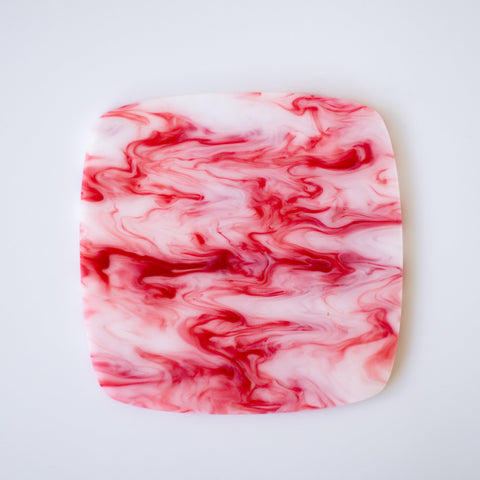 1/8" Strawberry Creme Swirl Cast Acrylic Sheets