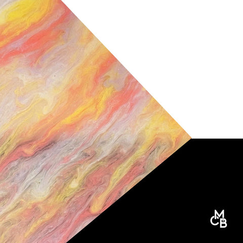 1/8" Summer Sorbet Marbled Glitter Cast Acrylic Sheets