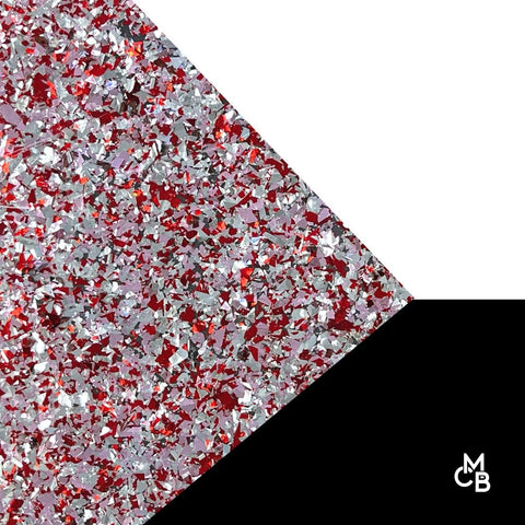 1/8" Sweetheart Flake Glitter Cast Acrylic Sheets