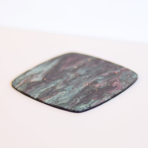 1/8" Teal & Pink Marbled Glitter Cast Acrylic Sheets