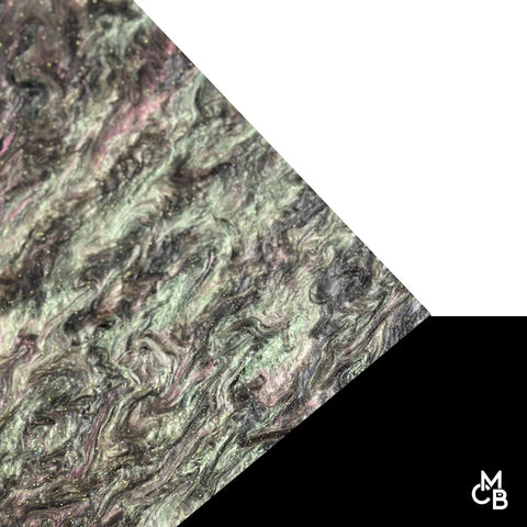1/8" Teal & Pink Marbled Glitter Cast Acrylic Sheets