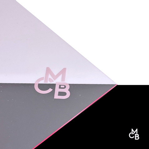 1/8" Transparent Edge Glow Light Pink Cast Acrylic Sheets