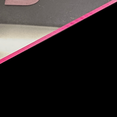 1/8" Transparent Edge Glow Pink Cast Acrylic Sheets | L025