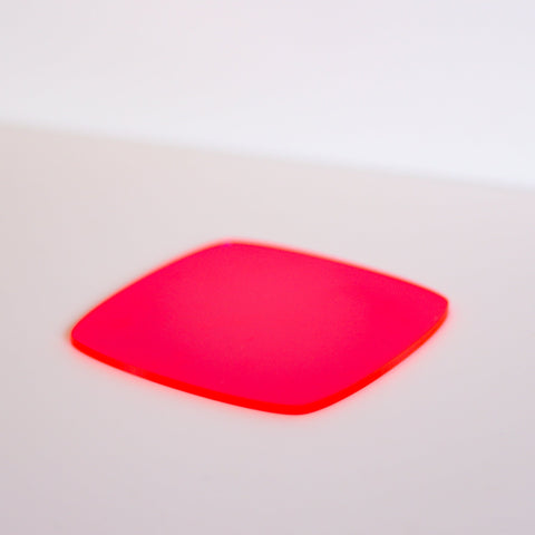 1/8" Transparent Fluorescent Pink Cast Acrylic Sheets