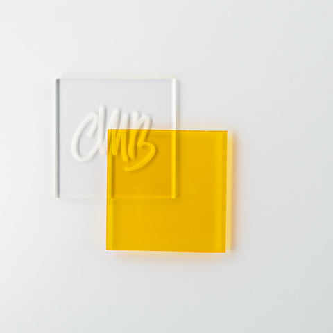 1/8" Transparent Yellow Cast Acrylic Sheets | 2208 Transparent