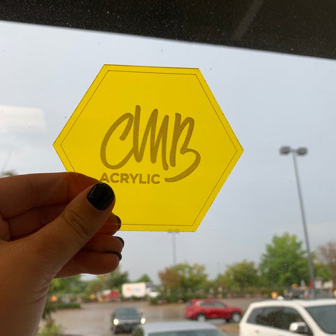 1/8" Transparent Yellow Cast Acrylic Sheets | 2208 Transparent