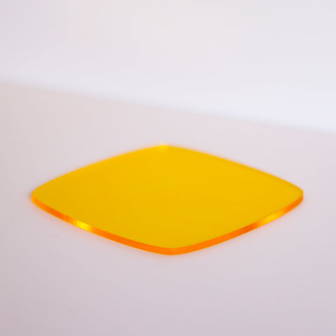 1/8" Transparent Yellow Cast Acrylic Sheets | 2208 Transparent