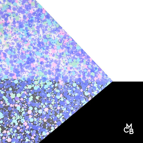 1/8" Unicorn Hugs Glitter Dots Cast Acrylic Sheets