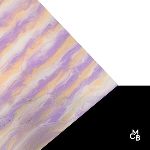 1/8" Vintage Violet Peach Paint Pour Cast Acrylic Sheets
