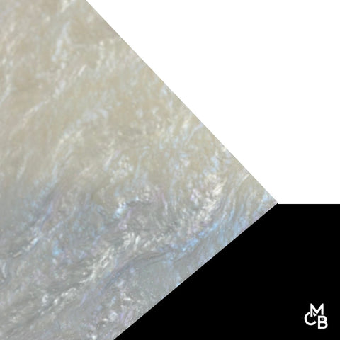 1/8" White Marbled Glitter Cast Acrylic Sheets