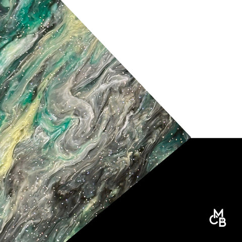 1/8" Wicked Marbled Glitter Cast Acrylic Sheets