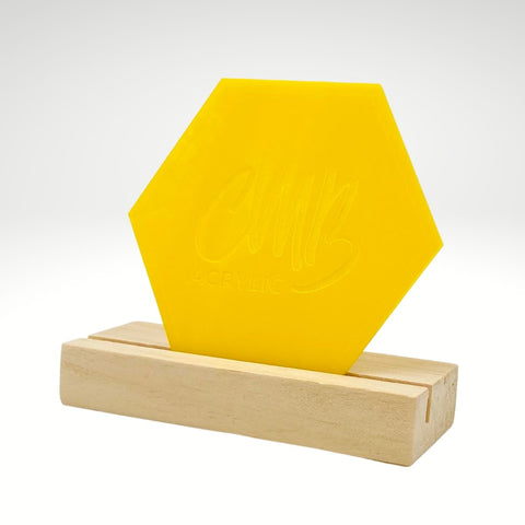 1/8" Matte Yellow Cast Acrylic Sheets | Matte/Gloss Finish