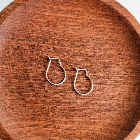 18mm Silver Stainless Steel Kidney Hook, 20 Pieces, Earring Hook #6