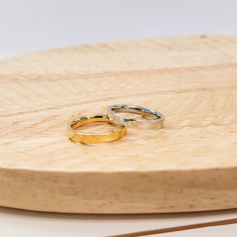 Minimalist Ring (Silver or Gold, Sizes 6-10), 1 Total, Metal Blank #160