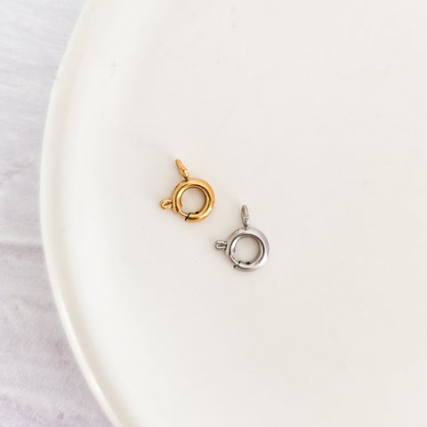 New Premium Small Spring Clasp Finding (Silver or Gold), 10 Pieces, Chain #33