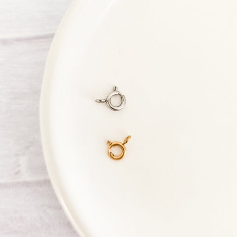 New Premium Petite Spring Clasp Finding (Silver or Gold), 10 Pieces, Chain #32