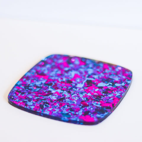 5/32"  Rave Party Chunky Flake Glitter Cast Acrylic Sheets