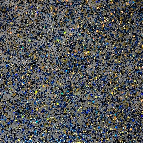 Translucent Blue Gold Glitter Acrylic (120)