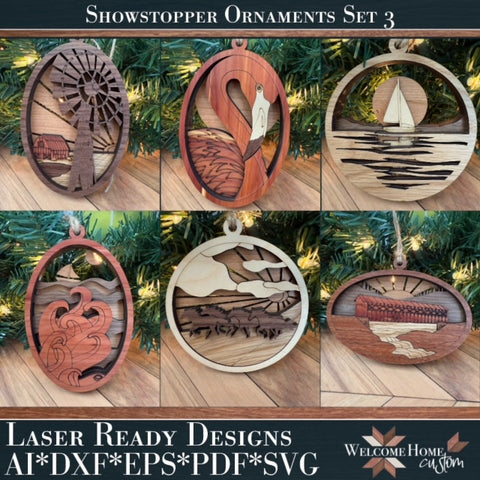 Showstopper Ornaments December 2024 Set 3