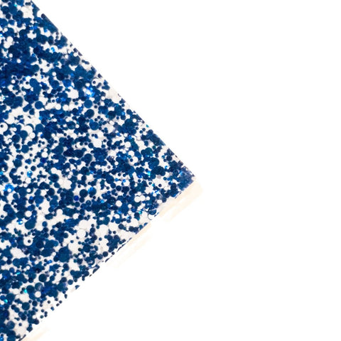 1/8" Blue & White Glitter Dots Cast Acrylic Sheets