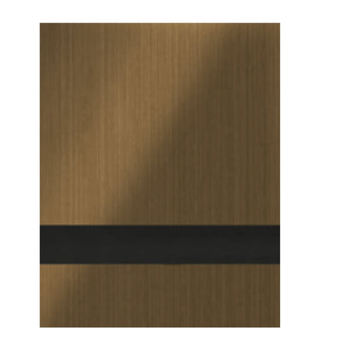 1/8" Brushed Medium Bronze Engraves Black Laser Indoor Two Tone Acrylic Sheets