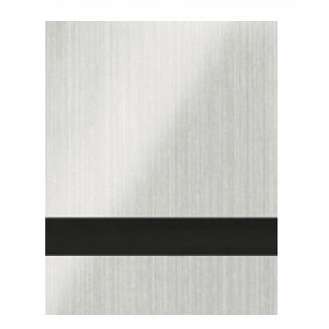 1/16" Brushed Silver Engraves Black Laser Indoor Two Tone Acrylic Sheets