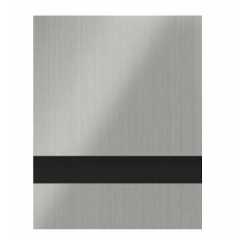 1/16" Brushed Stainless Steel Engraves Black Laser XT Two Tone Acrylic Sheets