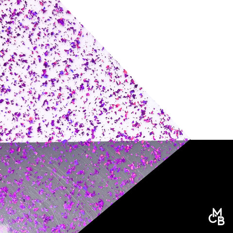 Flake Glitter Cast Acrylic Sheets | 1/8" | 48" X 96"