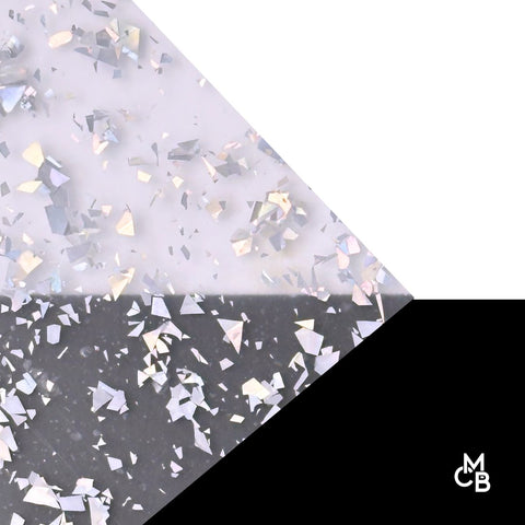 Flake Glitter Cast Acrylic Sheets | 1/8" | 48" X 96"