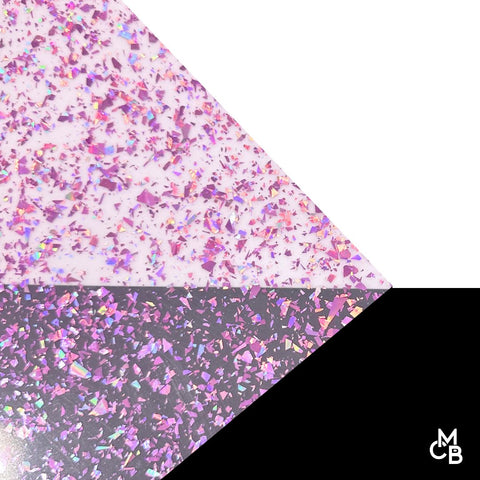 Flake Glitter Cast Acrylic Sheets | 1/8" | 48" X 96"