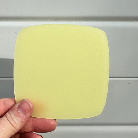 1/8" Frosted Chiffon Lemon Cast Acrylic Sheets | Matte/Gloss Finish Single Sided Matte