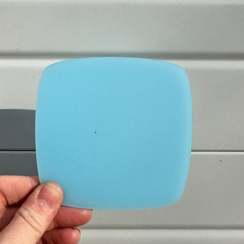 1/8" Frosted Light Cerulean Cast Acrylic Sheets | Matte/Gloss Finish Single Sided Matte